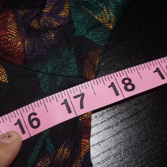 Vintage 90s Floral Shirt Midi Dress 4 - Picture 9 of 10